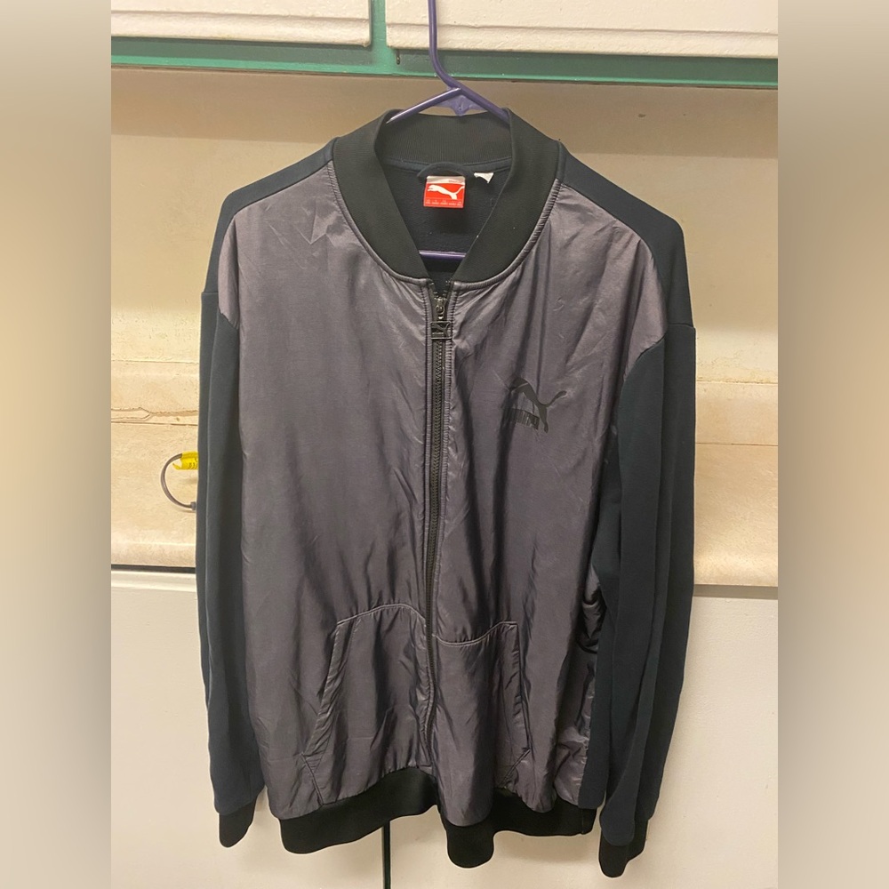 Puma black/gray  jacket Sz xxl